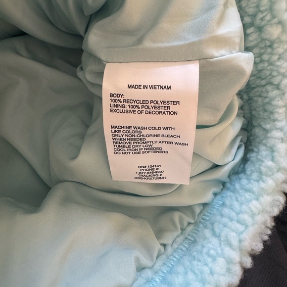 NWT! Girl’s DSG shoreside blue cozy fleece Sherpa full zip jacket XL - Picture 5 of 5